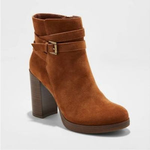 Boho Platform Brown Booties - Size 11 - NEW